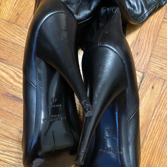 Saint Laurent leather over the knee boots! Sz 40 - Picture 7 of 11